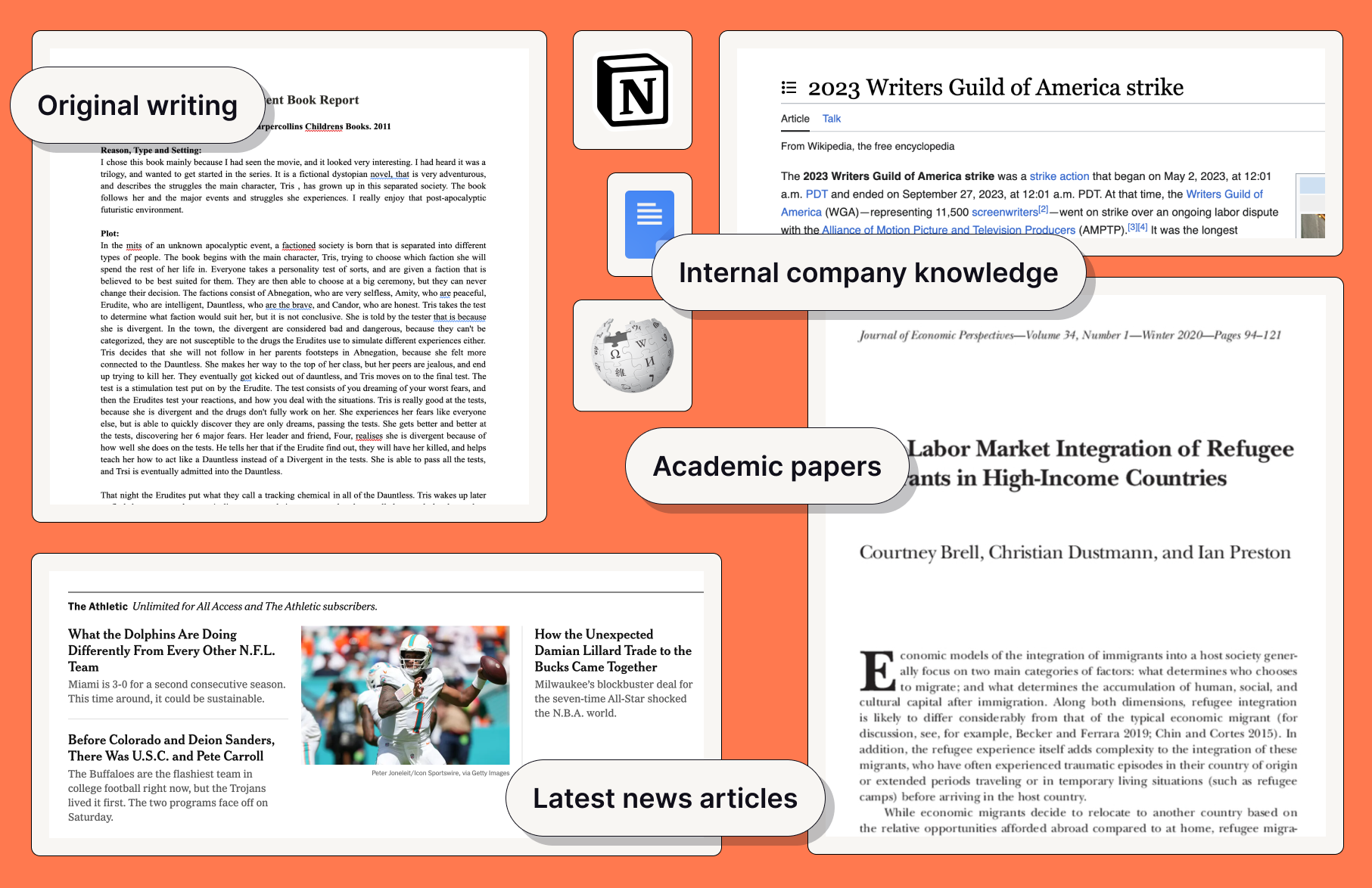Use Caktus AI to create presentations from any text document. Copy and paste content from your existing documents, Wikipedia, papers, news, and more
